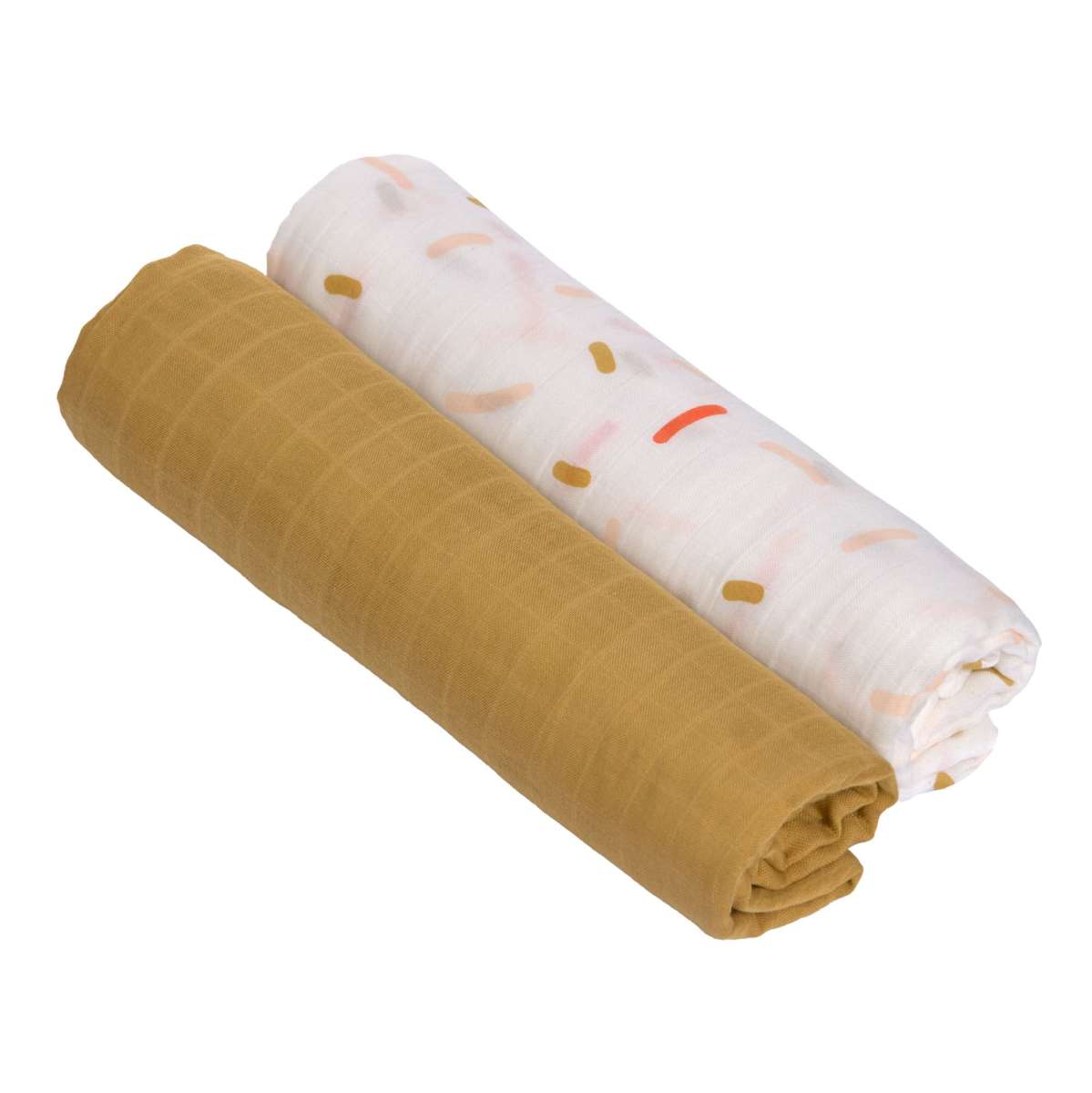 HEAVENLY SOFT SWADDLE XL LITTLE MATEYS - SPICY ORANGE