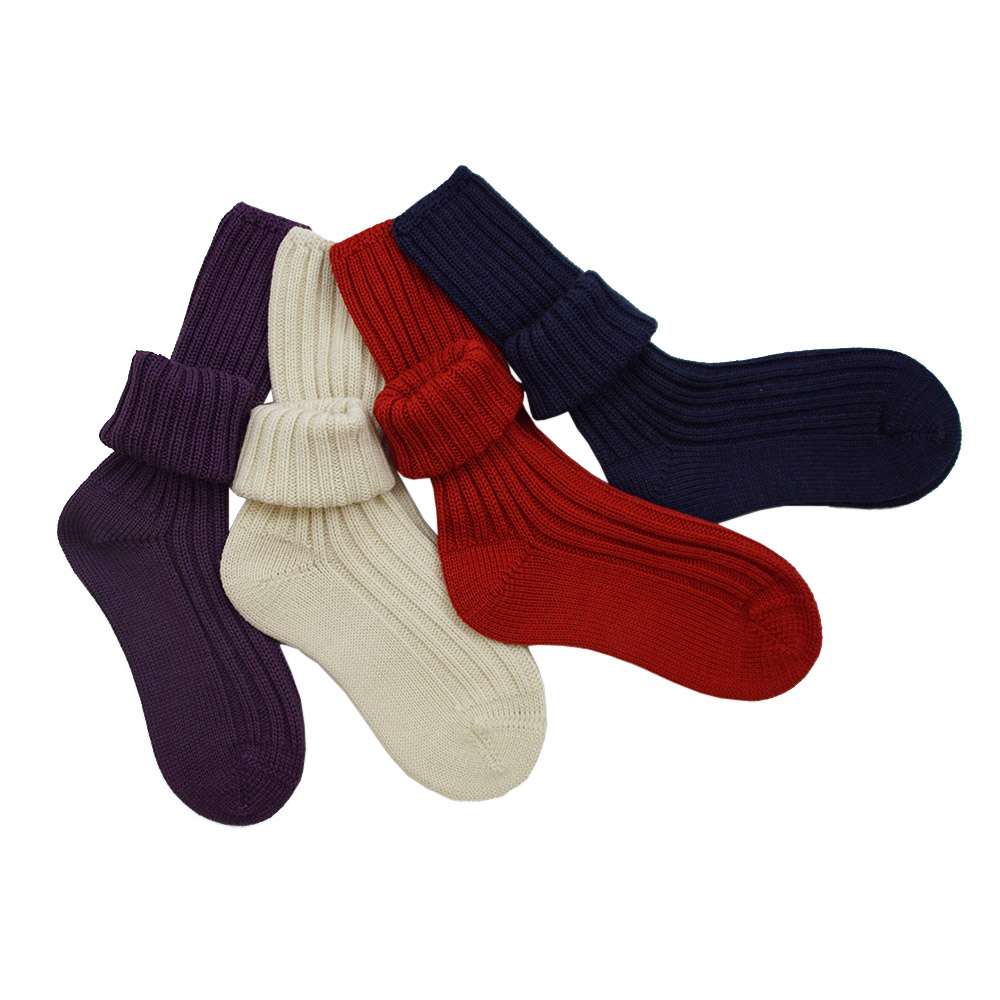 Grödo Baby Umschlagsöckchen | 100% Bio-Schurwolle (kbT) | Weich & Wärmend | Marine & Weitere Farben