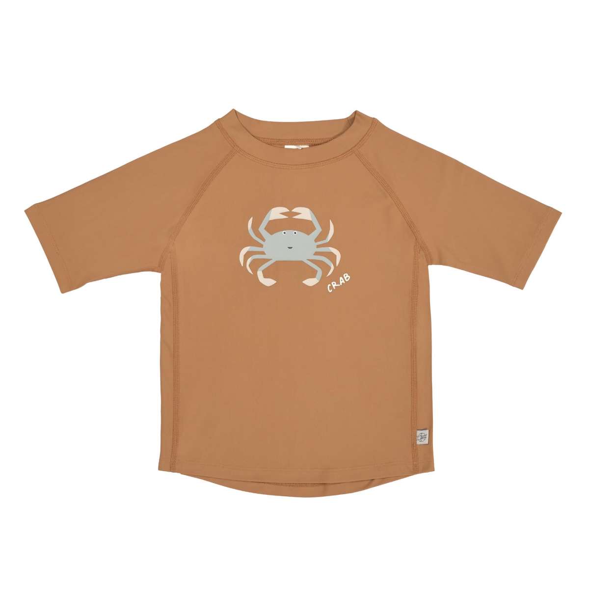SHORT SLEEVE RASHGUARD - CRABS CARAMEL