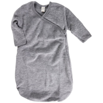 Lilano Wollfrottee Wickelsack für Babys – Hellgrau | Nachhaltige Qualität von der Schwäbischen Alb