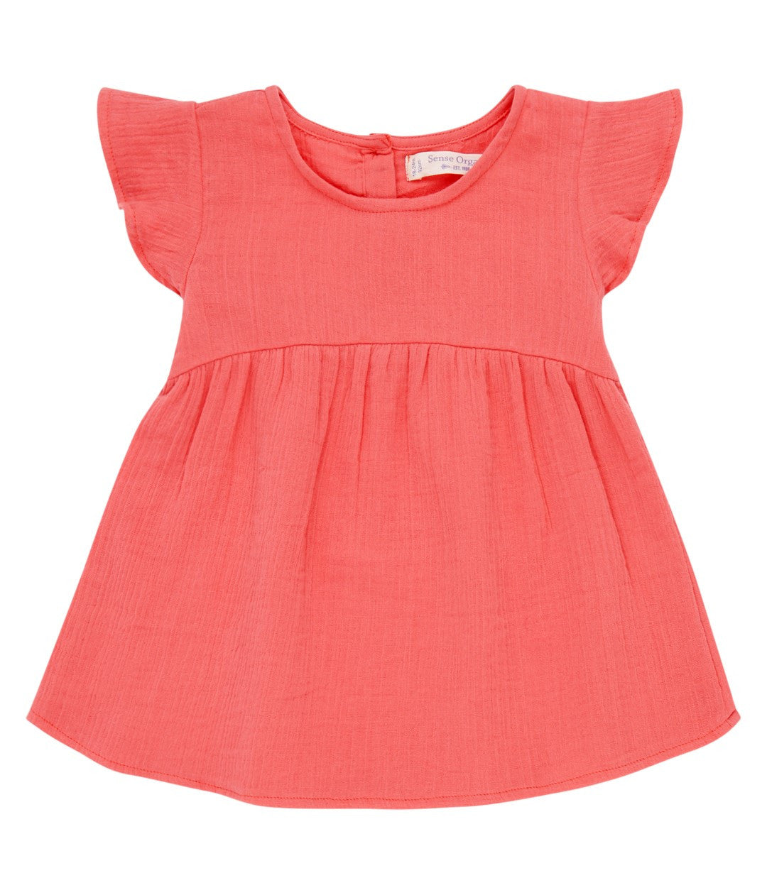 NEELA Babykleid aus Bio-Musselin in pink – Leicht & Federweich für warme Tage - Sense Organics