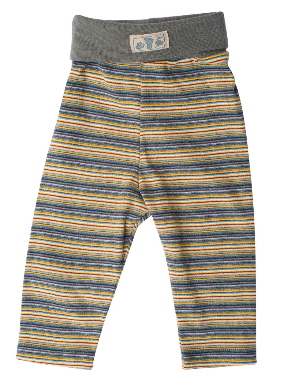 Lilano Bio-Baumwolle Kinderhose mit Nabelbund – Bunte Ringel | Nachhaltige Qualität von der Schwäbischen Alb