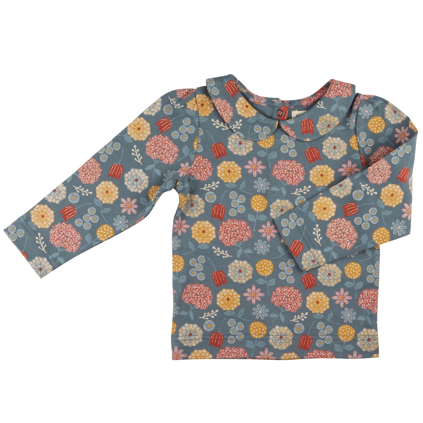 Bluse mit Peter-Pan-Kragen aus Bio-Baumwolle | Weiche Jersey-Bluse für Babys & Kinder