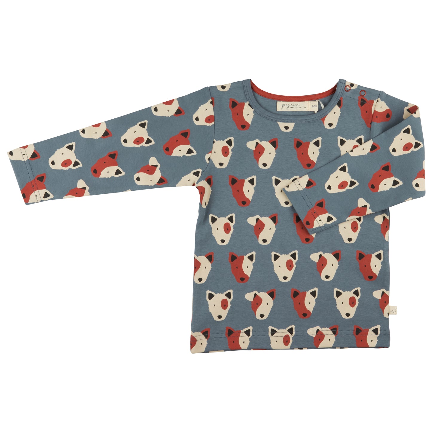 Pigeon Organics Jersey Sweatshirt Hund | Langarm-Shirt aus Bio-Baumwolle für Babys & Kinder