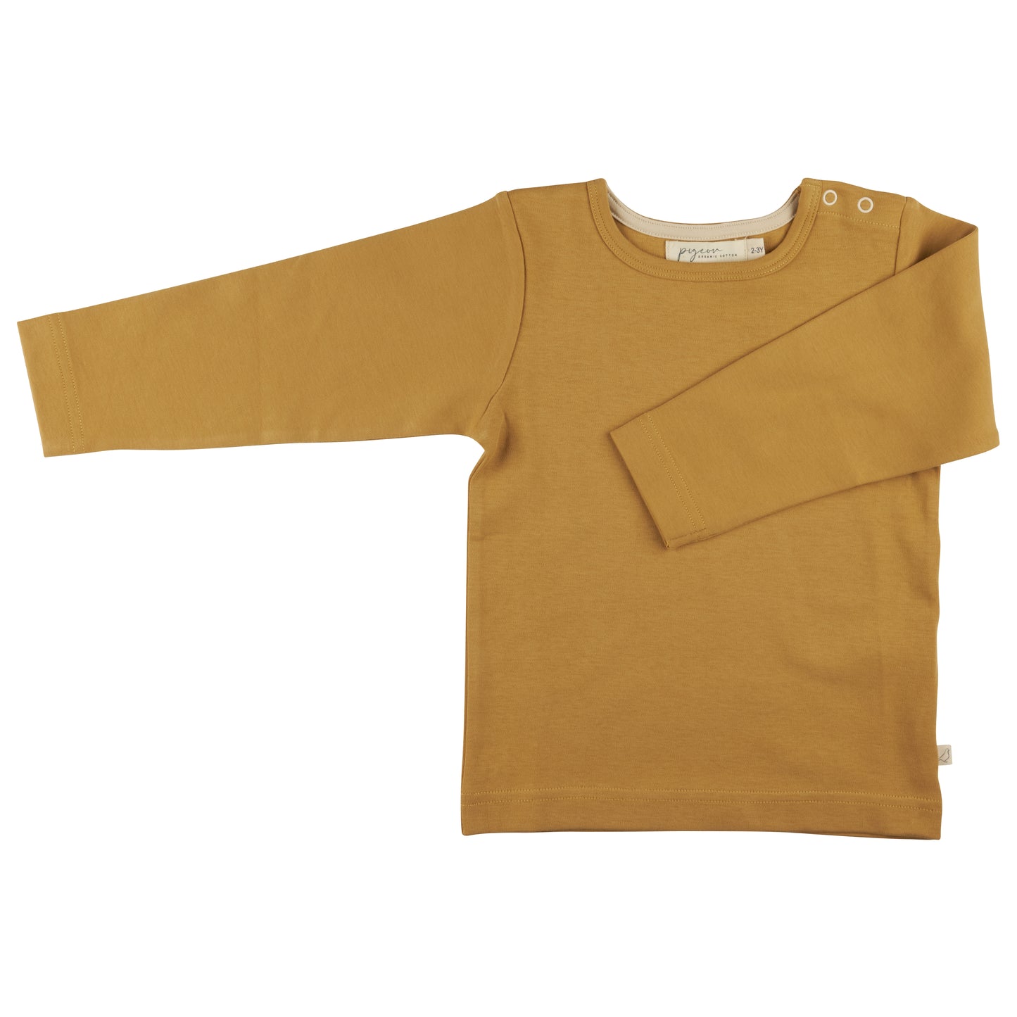 Jersey Sweatshirt aus Bio-Baumwolle | Langarm-Shirt in senfgelb für Babys & Kinder