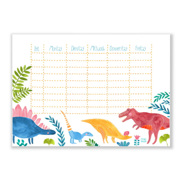 STUNDENPLAN DINO