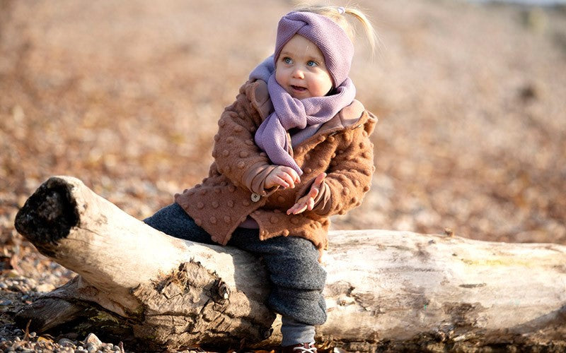 Kinder-Duffelcoat aus Bio-Schurwolle – Walkjacke warm & atmungsaktiv – Pure Pure by Bauer