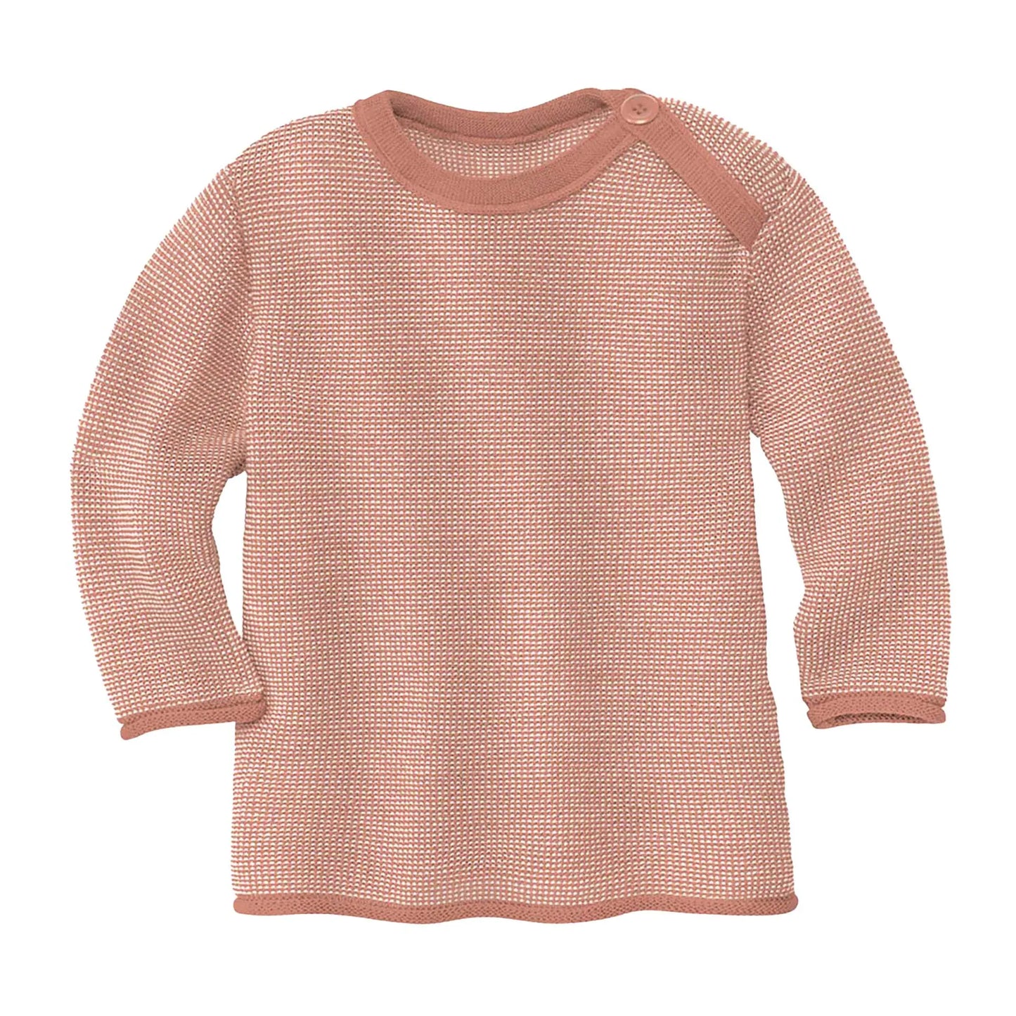 MELANGE-PULLOVER - ROSÈ-NATURAL