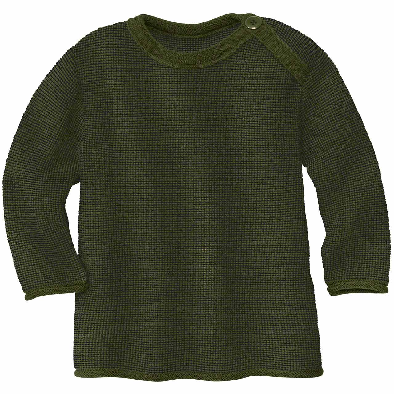 MELANGE-PULLOVER - OLIV-ANTHRAZIT