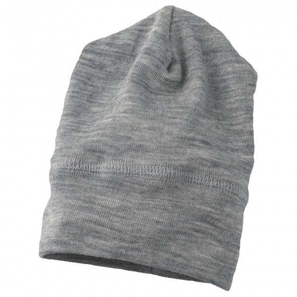 BEANIE AUS WOLLE & SEIDE