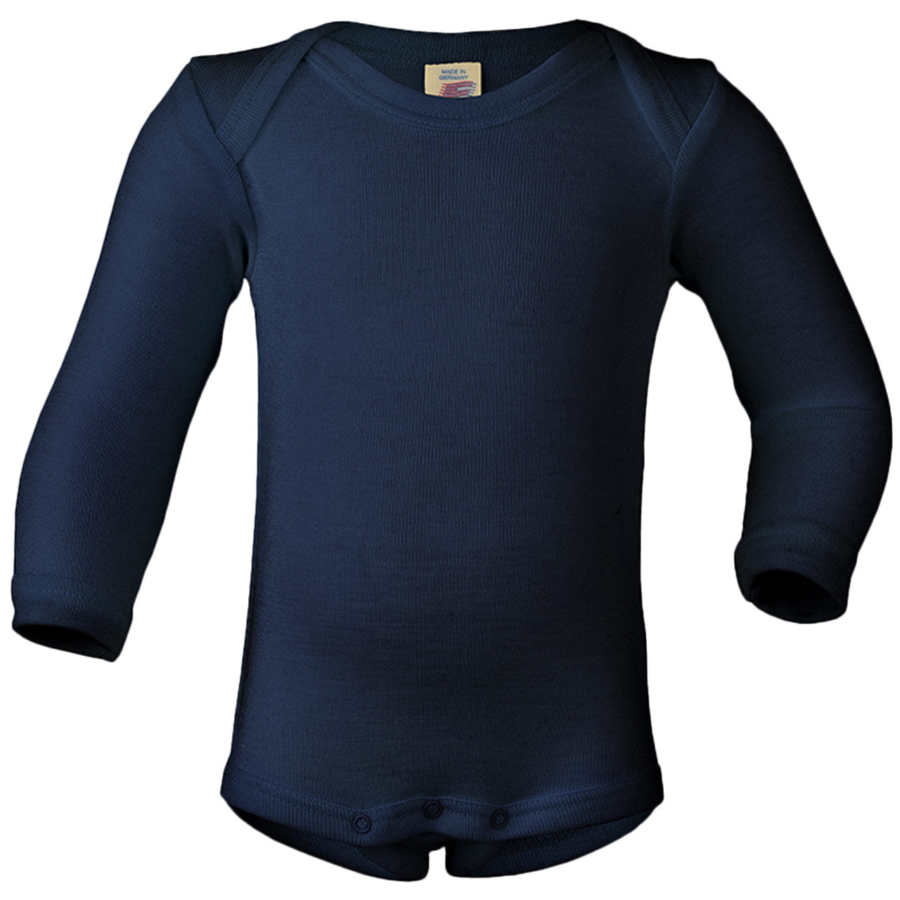 BABY-BODY LANGARM AUS WOLLE & SEIDE
