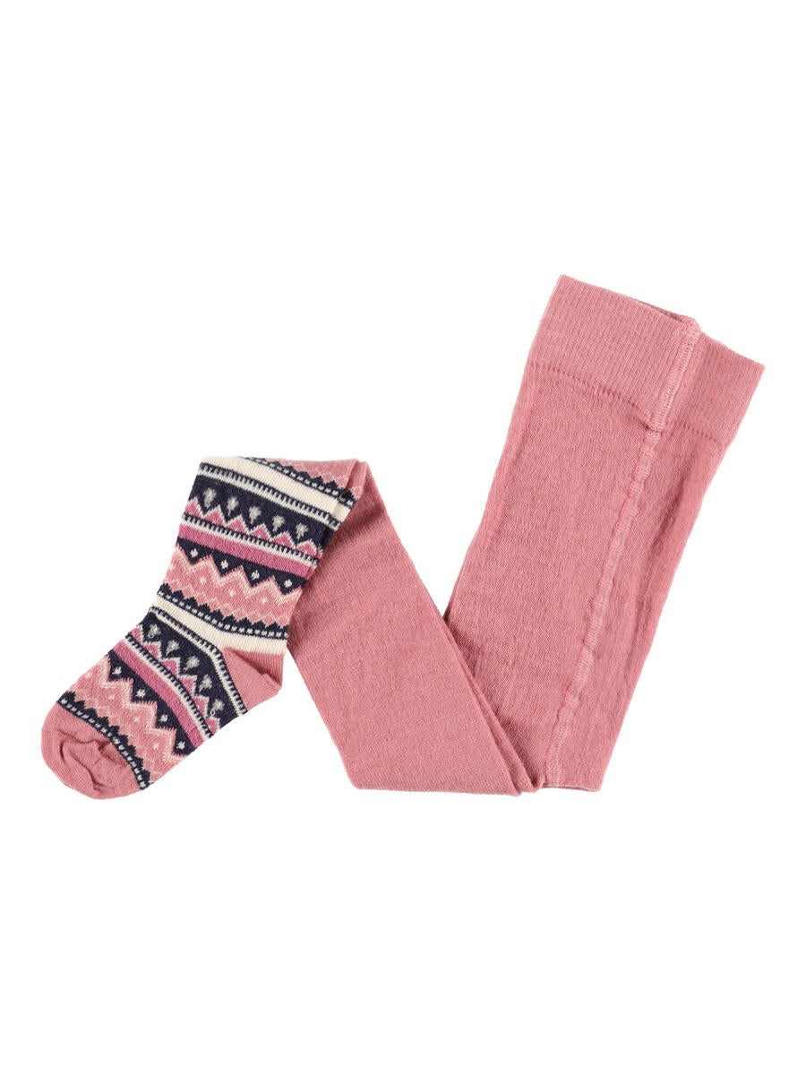 BABYSTRUMPFHOSE NORWEGERMUSTER SCHURWOLLE/BAUMWOLLE