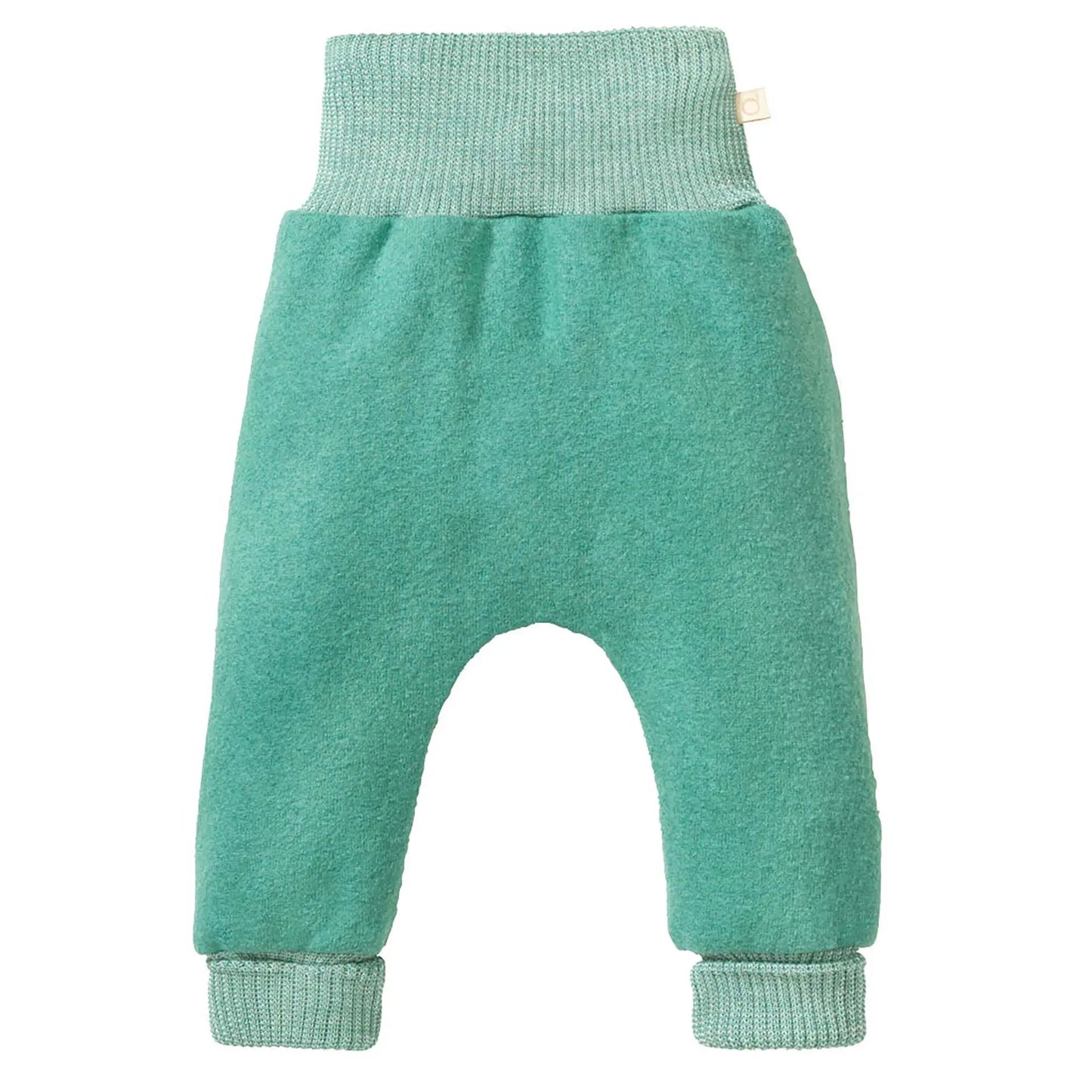 Disana Pumphose aus leichtem Wollwalk in Mint – Baby- & Kinderhose aus 100% Bio-Schurwolle (kbT)