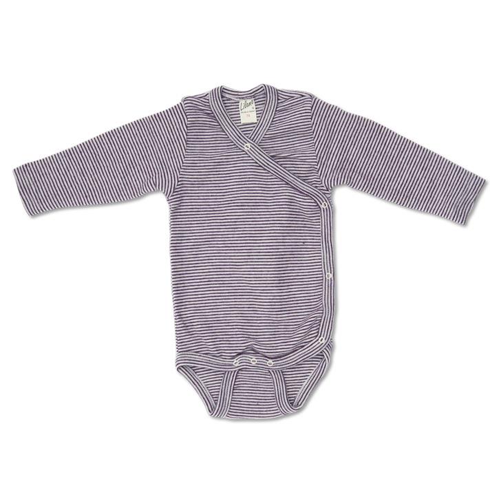 Lilano Wickel-Body aus Wolle & Seide – Beere Ringel für Babys | Kuschelig & nachhaltig, Schwäbische Alb