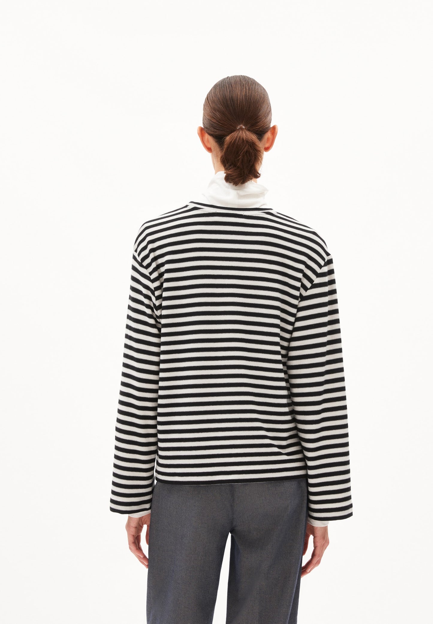 MARYNAA KNITTED STRIPE PULLOVER