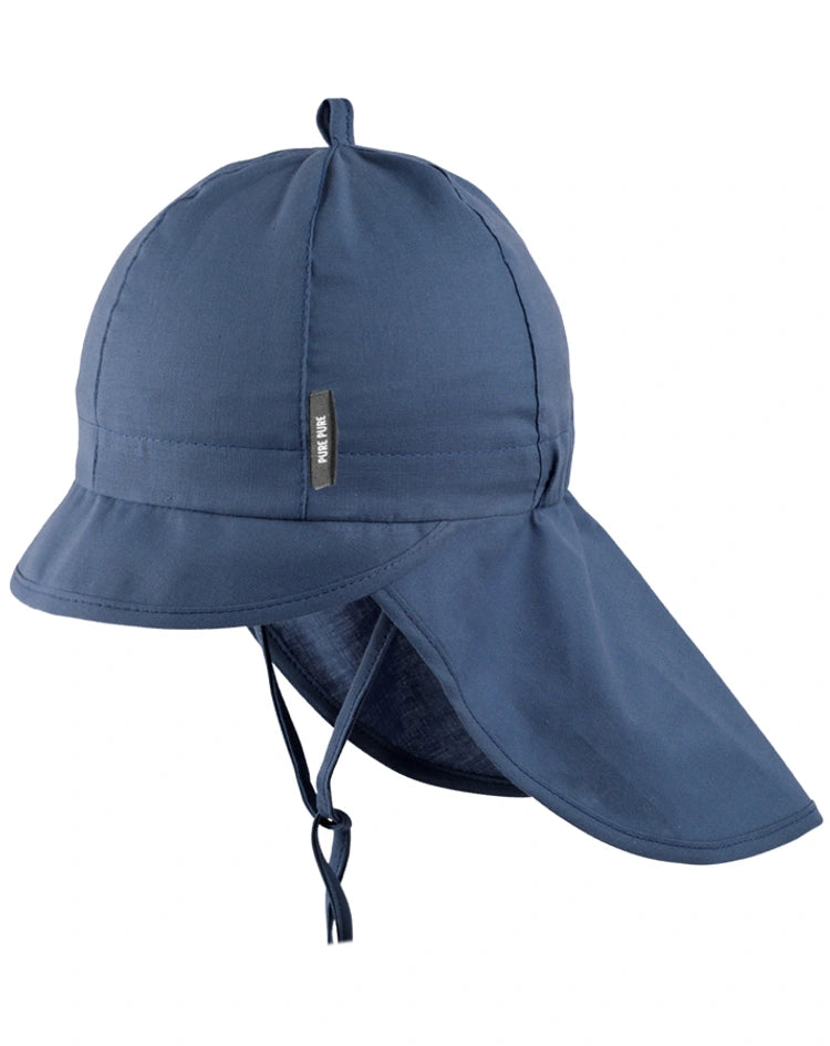 Mütze mit Nackenschutz „Artic“ – Pure Pure Bauer Kinder – Bio-Baumwolle & UV-Schutz