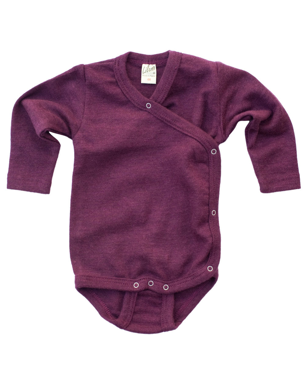 Baby Wickel-Body Wolle/Seide – Beere, Lilano, weich & hautfreundlich aus der Schwäbischen Alb