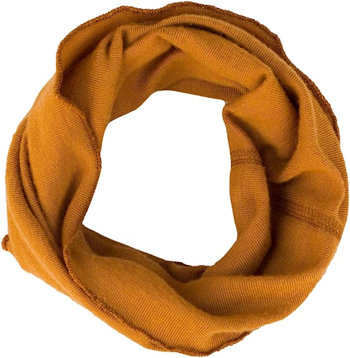 Lilano Schlauchschal aus Wolle & Seide – Curry | Weich, warm & nachhaltig