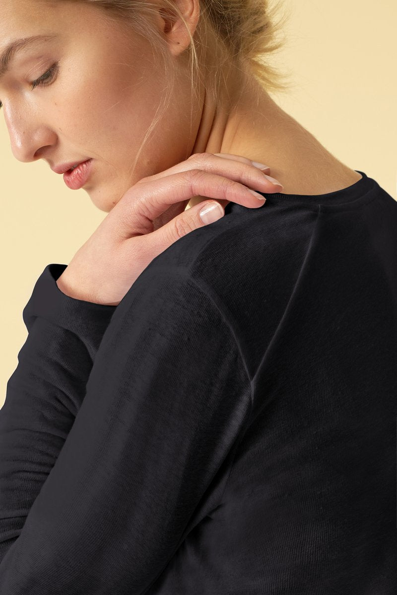 Funktionsschnitt INSPIRE – Langarmshirt aus Bio-Leinen