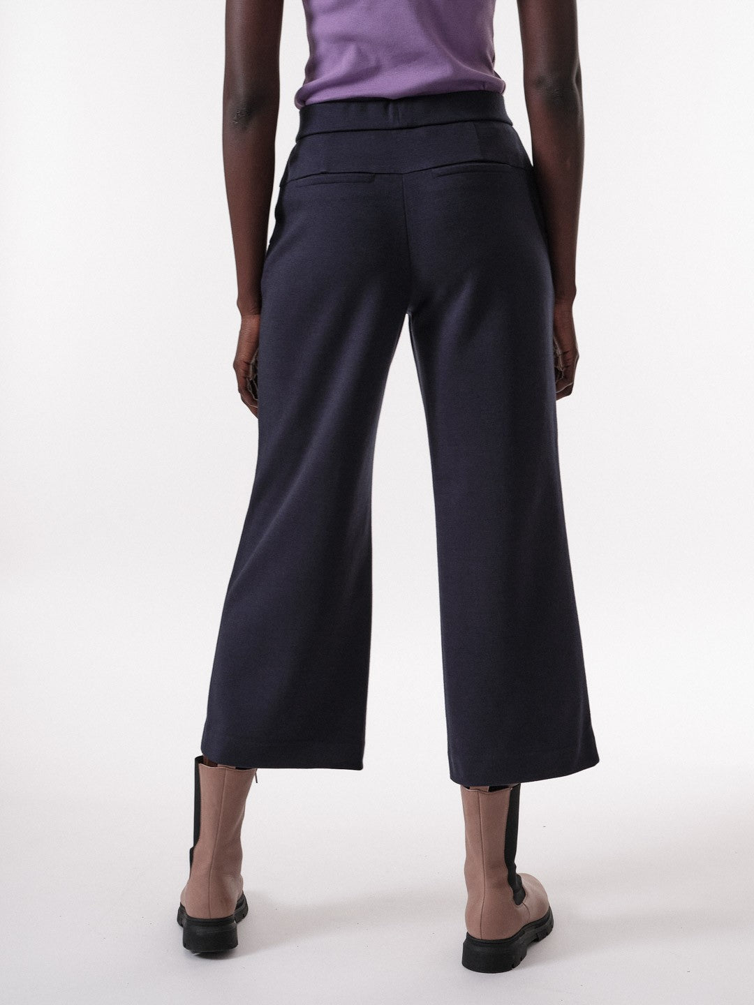 Culotte aus Bio-Baumwolle & Schurwolle – Weites Bein, Hoher Bund, Nachhaltig