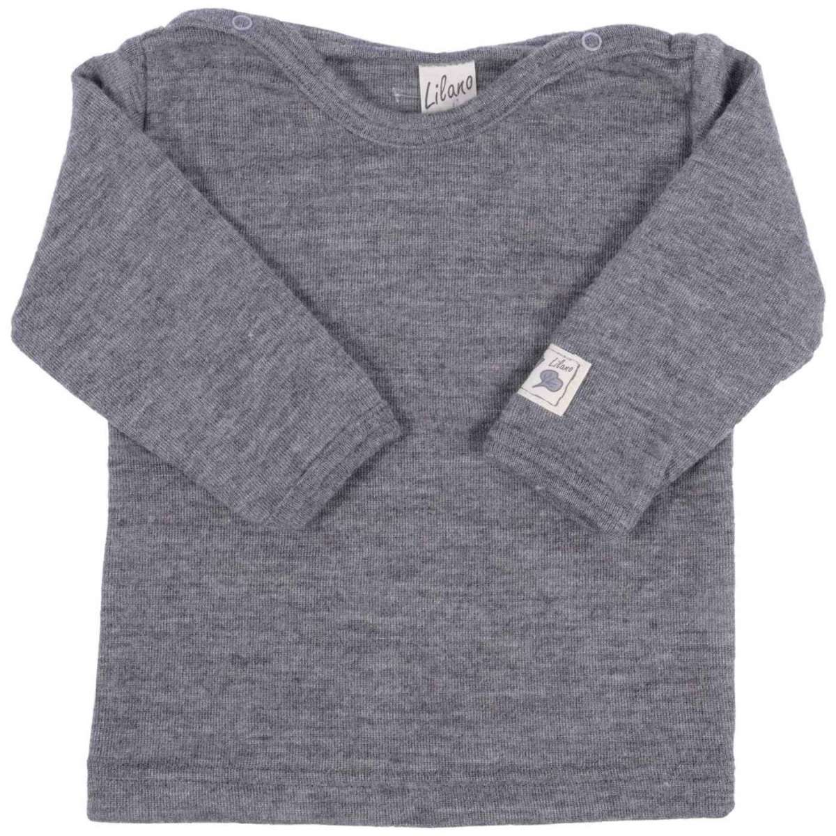 Lilano Wolle-Seide Kindershirt – Hellgrau | Komfortabel, temperaturausgleichend & nachhaltig, Schwäbische Alb