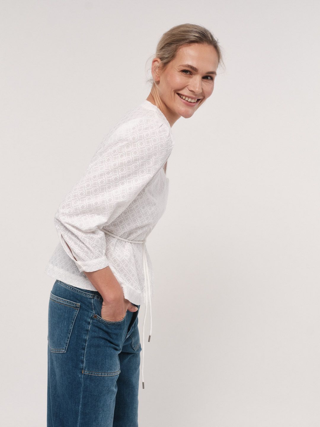 BRIGITTE X LANIUS BLUSE MIT KNÖPFEN