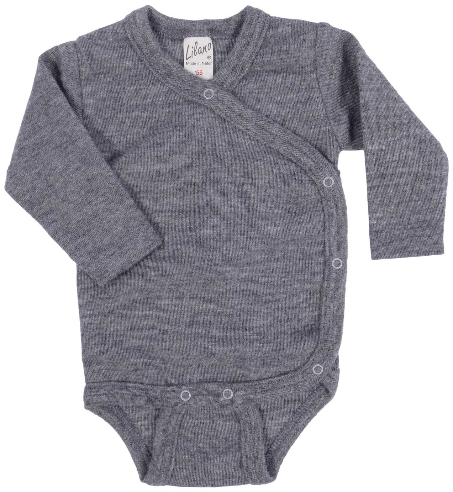 Lilano Wickel-Body aus Wolle & Seide – Hellgrau für Babys | Kuschelig & nachhaltig, Schwäbische Alb