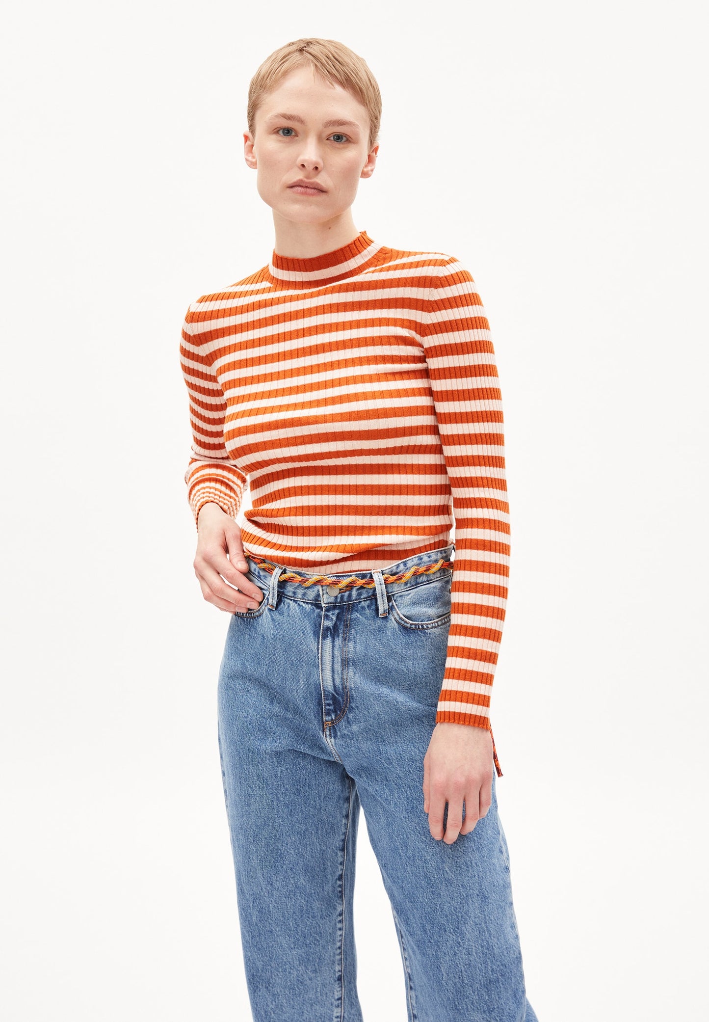 ALAANIA STRIPES PULLOVER