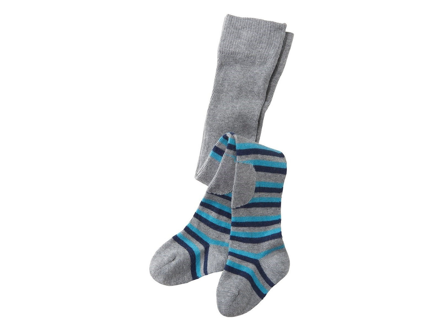 Baby Ringel Strumpfhose mit Kniepatch