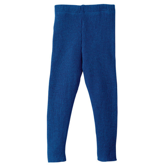Disana Baby- & Kinderleggings Marine light – GOTS-zertifizierte Strickleggings aus Bio-Merinowolle