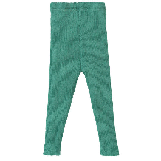 Disana Baby- & Kinderleggings Mint light – GOTS-zertifizierte Strickleggings aus Bio-Merinowolle