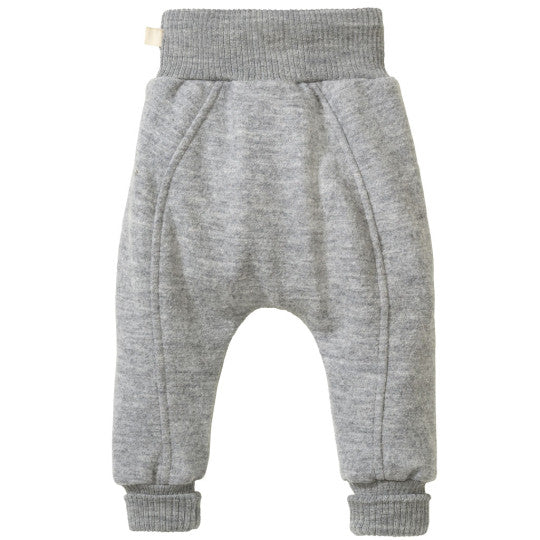 Disana Pumphose aus leichtem Wollwalk in Grau – Baby- & Kinderhose aus 100% Bio-Schurwolle (kbT)