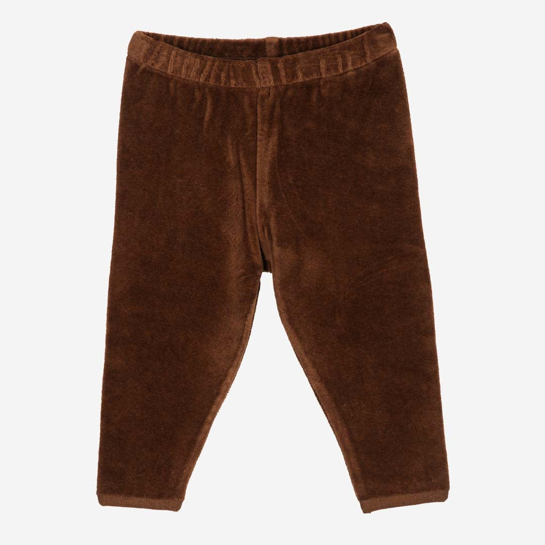 BABY VELOUR LEGGINGS - CARAMEL