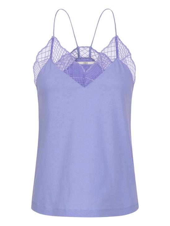 Top mit grafischer Spitze – Elegant, feminin & aus nachhaltiger Bio-Baumwolle