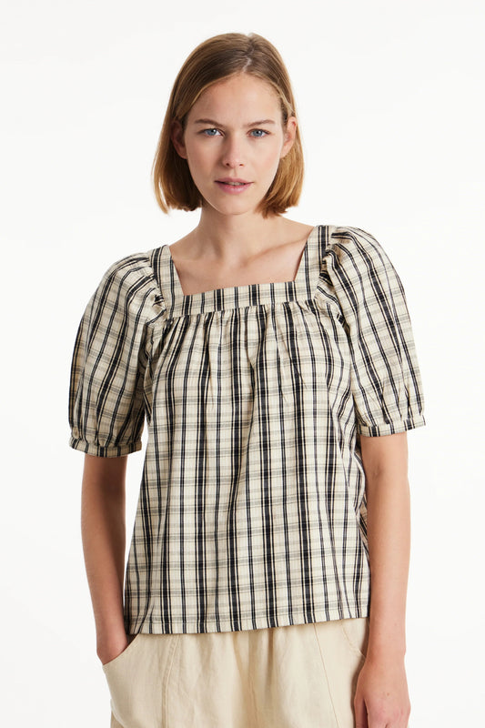 TALIA CHECKED TOP