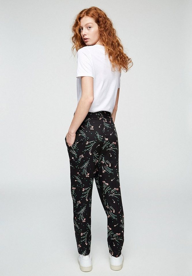 SAARE Spring Ditsies Hose – Rote Sommerhose mit Floralprint aus nachhaltiger Viskose | Armedangels