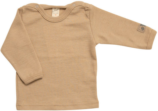 Lilano Wolle-Seide Kindershirt – Sand | Komfortabel, temperaturausgleichend & nachhaltig, Schwäbische Alb