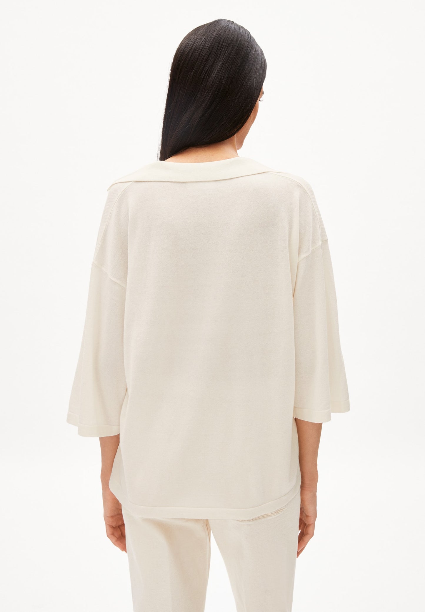 Armedangels POLODAA Strickpullover Damen – TENCEL™-Baumwollmix mit V-Ausschnitt