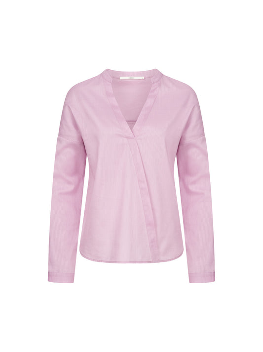 BRIGITTE X LANIUS - BLUSE IN WICKELOPTIK AUS BIOBAUMWOLLE