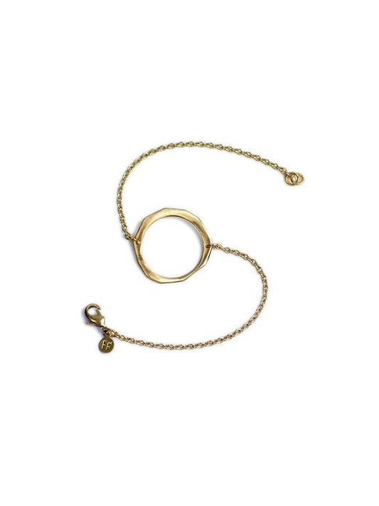 Armband KLEINE ELFIE | Messing mit Anhänger aus recyceltem Messing